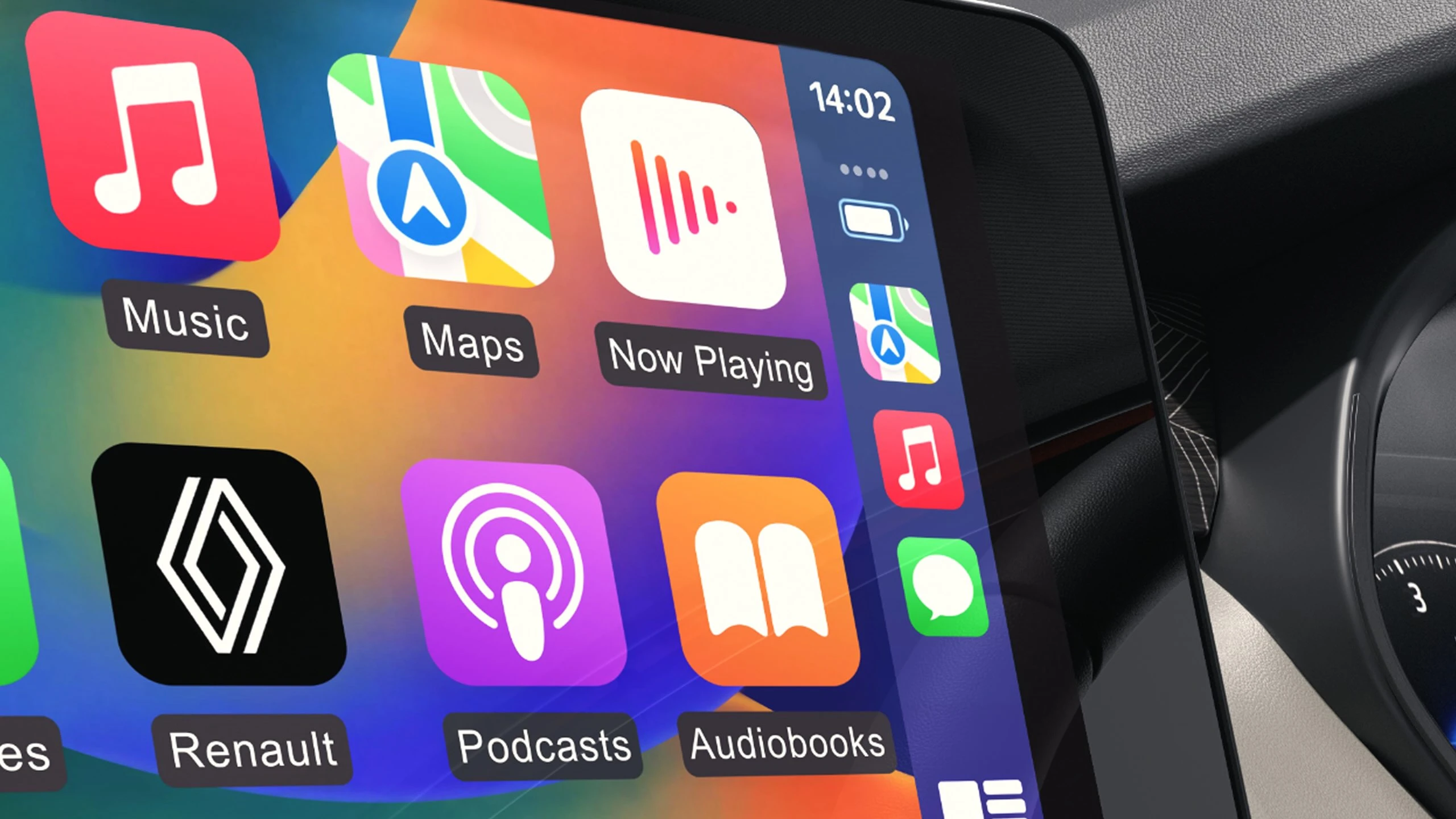 Touchscreen with Apple CarPlay