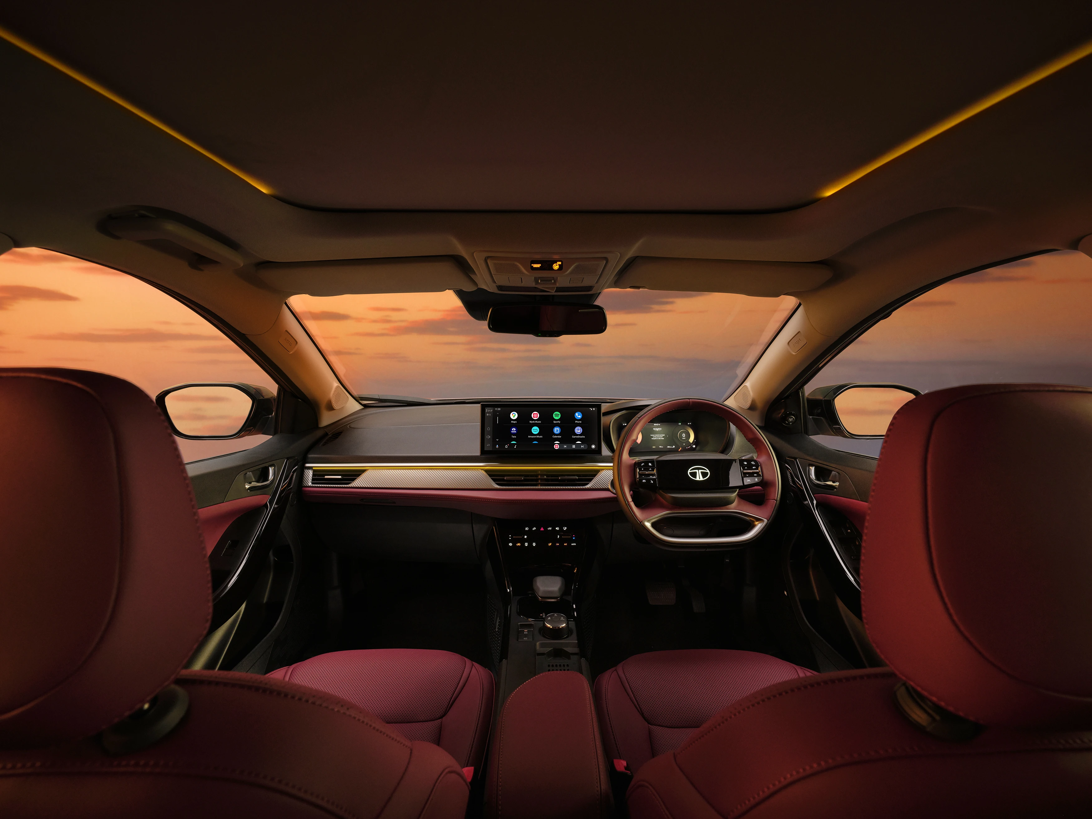 Dashboard with Ambient Lighting