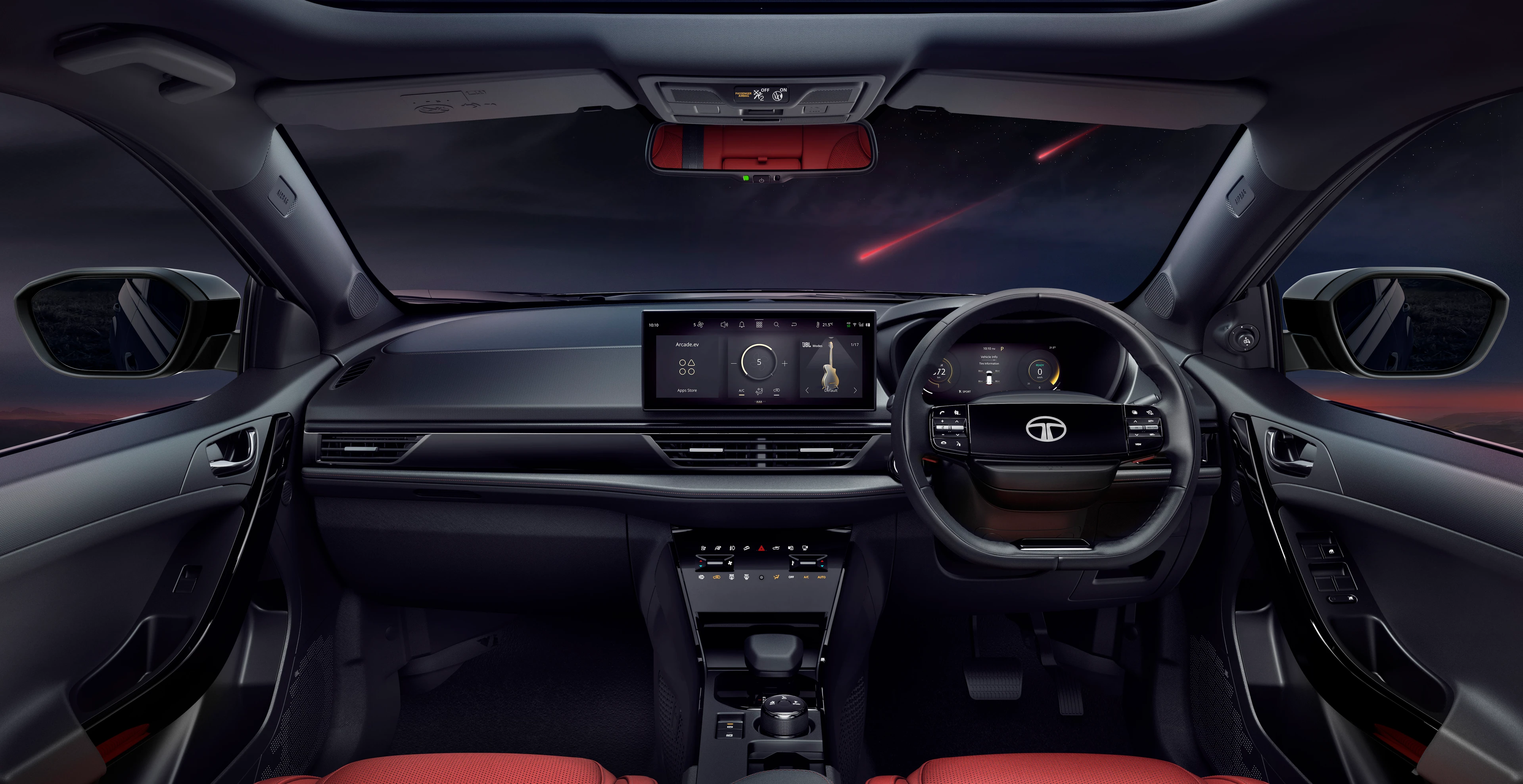 Red #Dark Dashboard