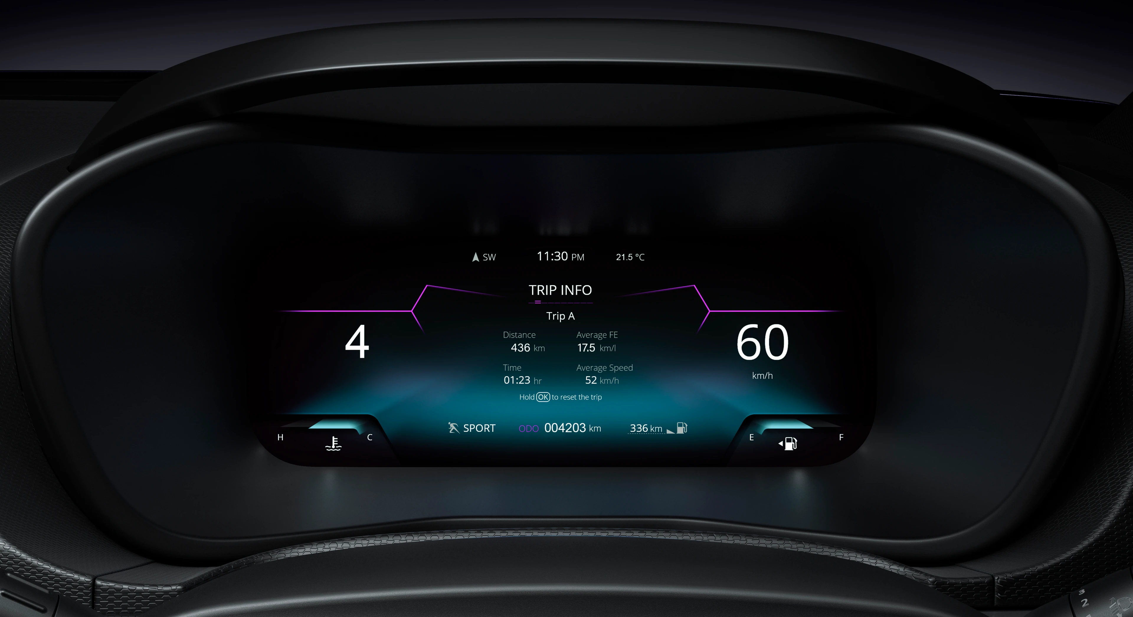10.25-inch Digital Instrument Cluster