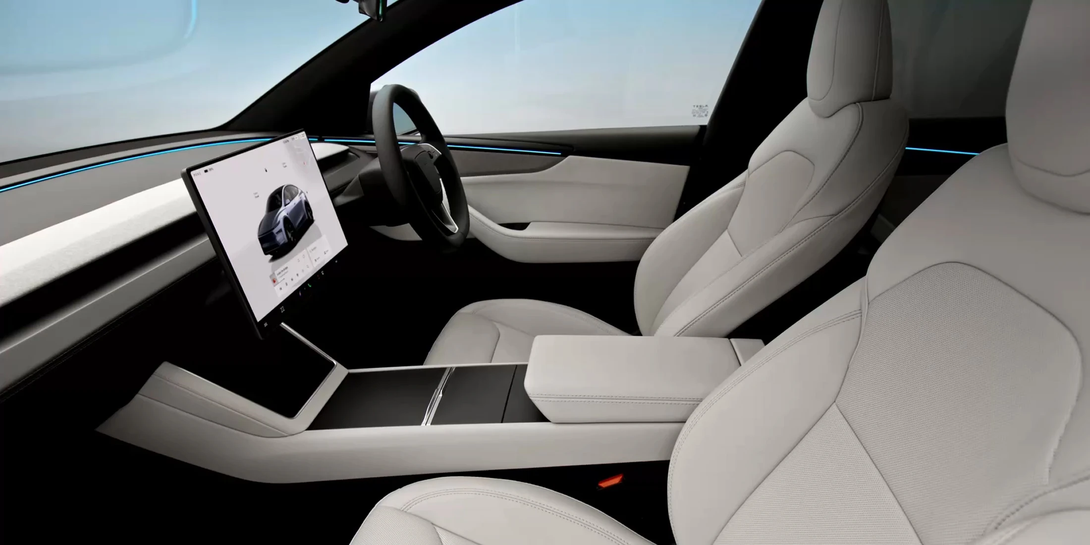 Cabin and Front Seats (White Interior)