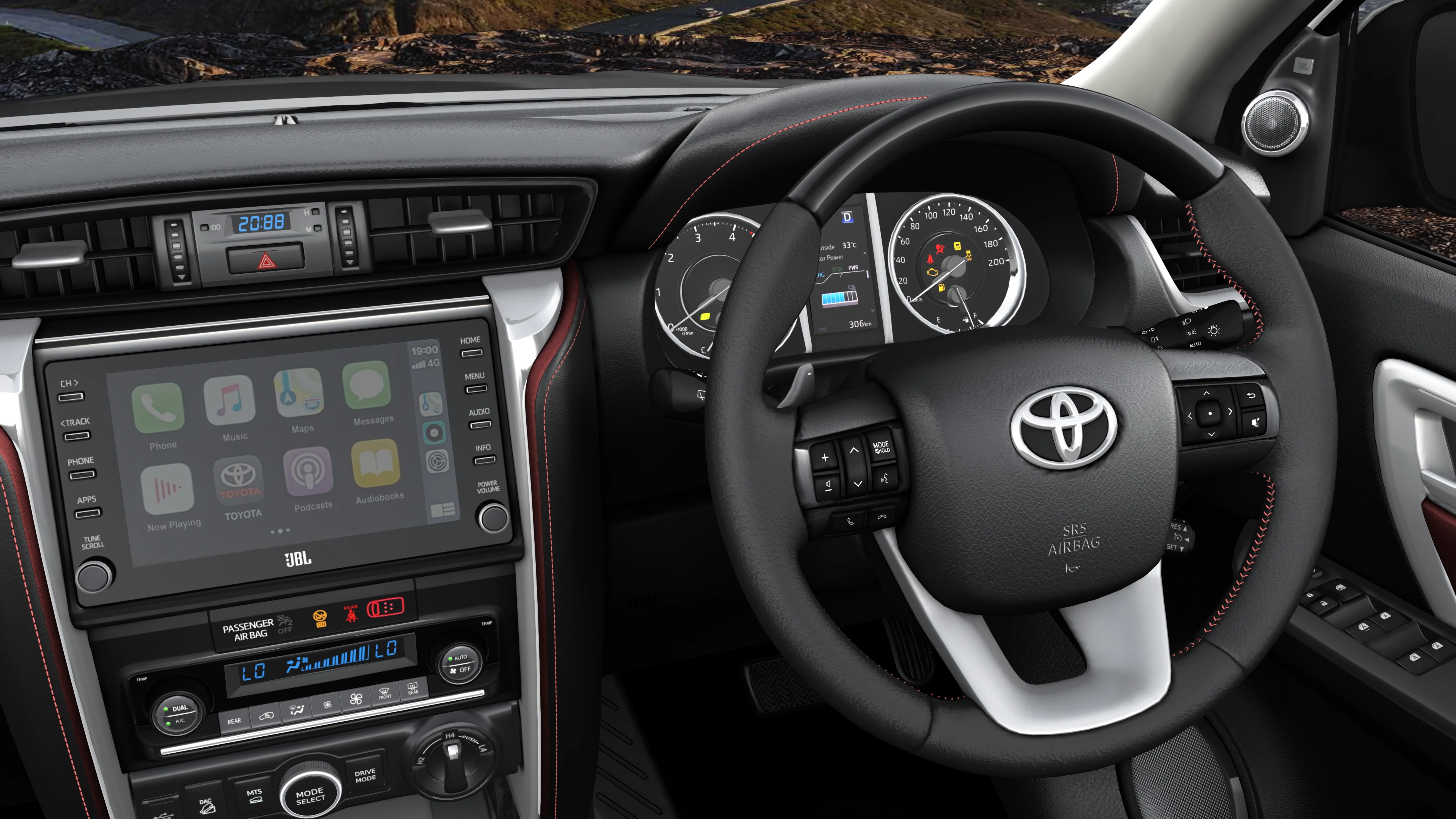 Touchscreen, Cluster and Steering Wheel