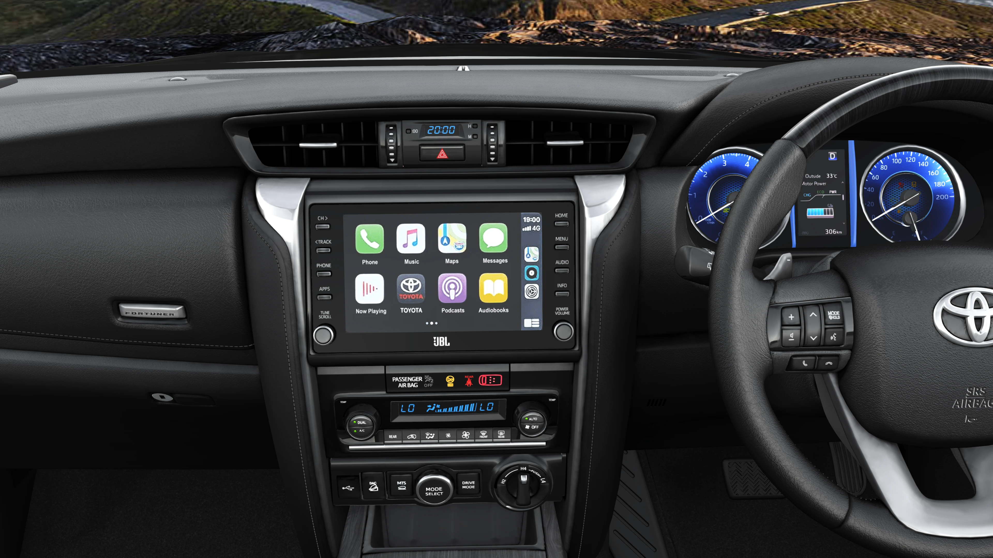Touchscreen and Centre Console