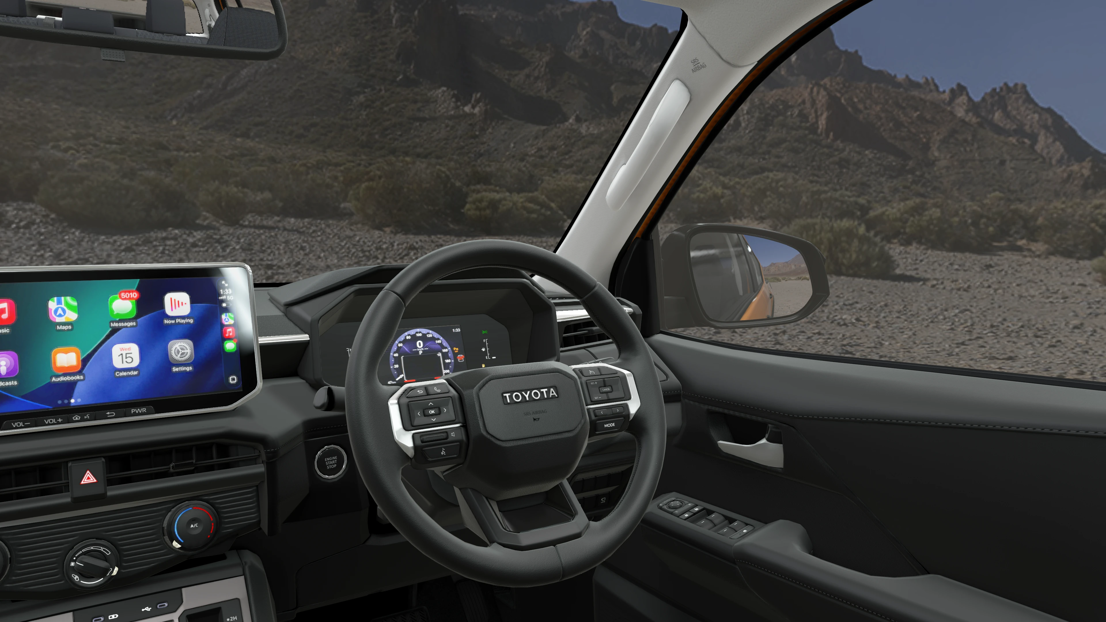 Steering Wheel and 7-inch Cluster