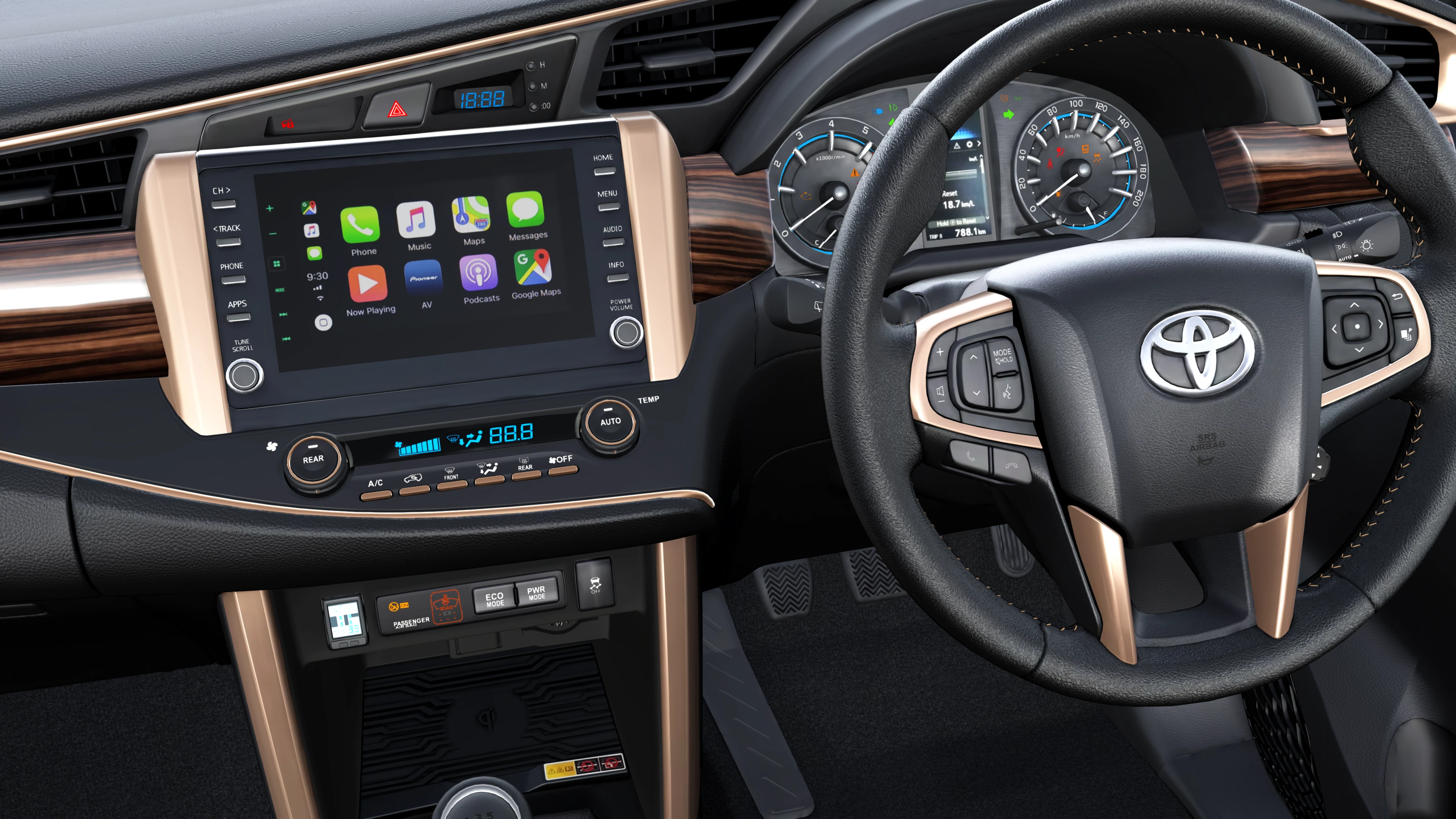Instrument Cluster and Steering Wheel