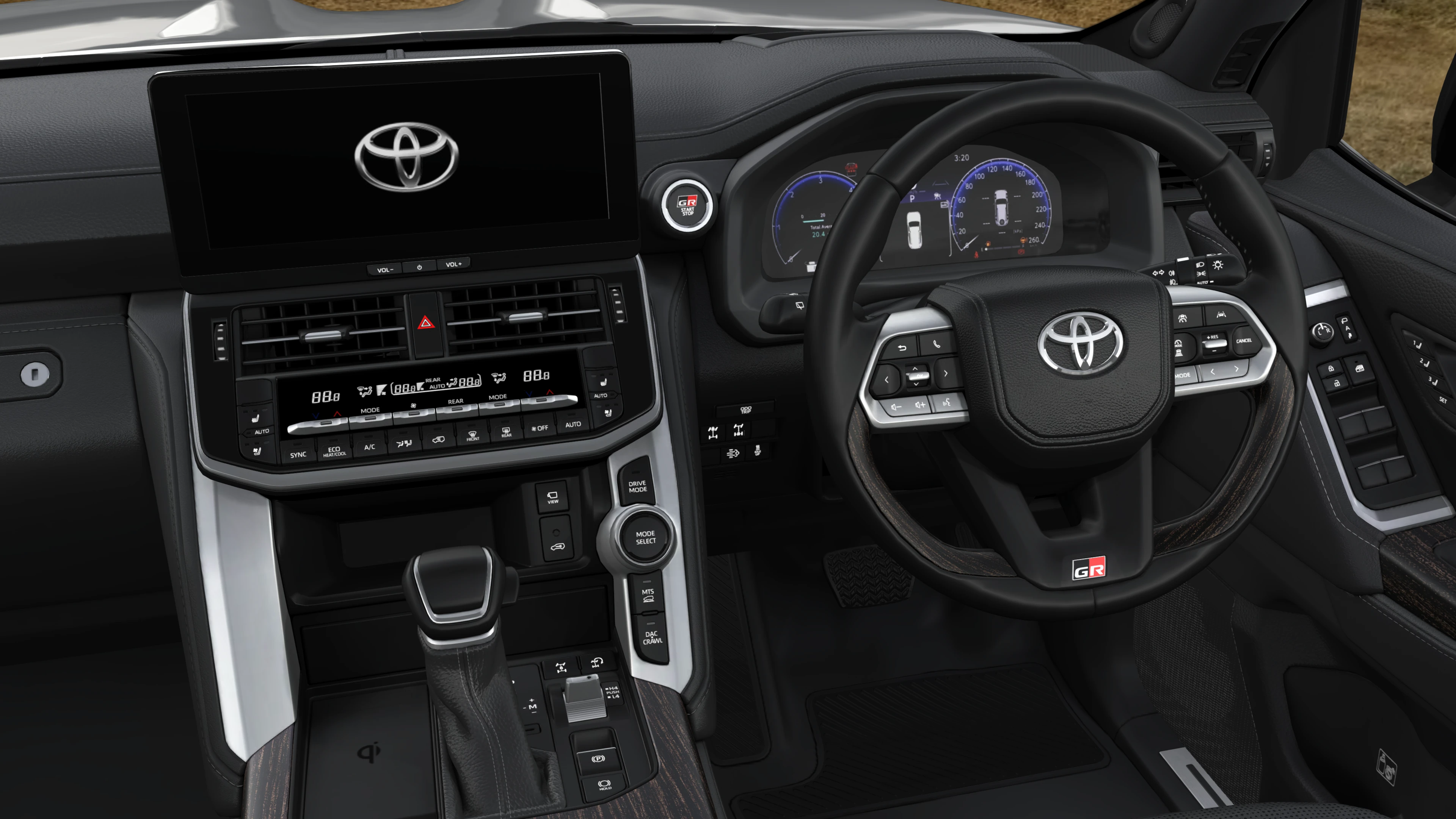 Touchscreen, Cluster and Steering Wheel