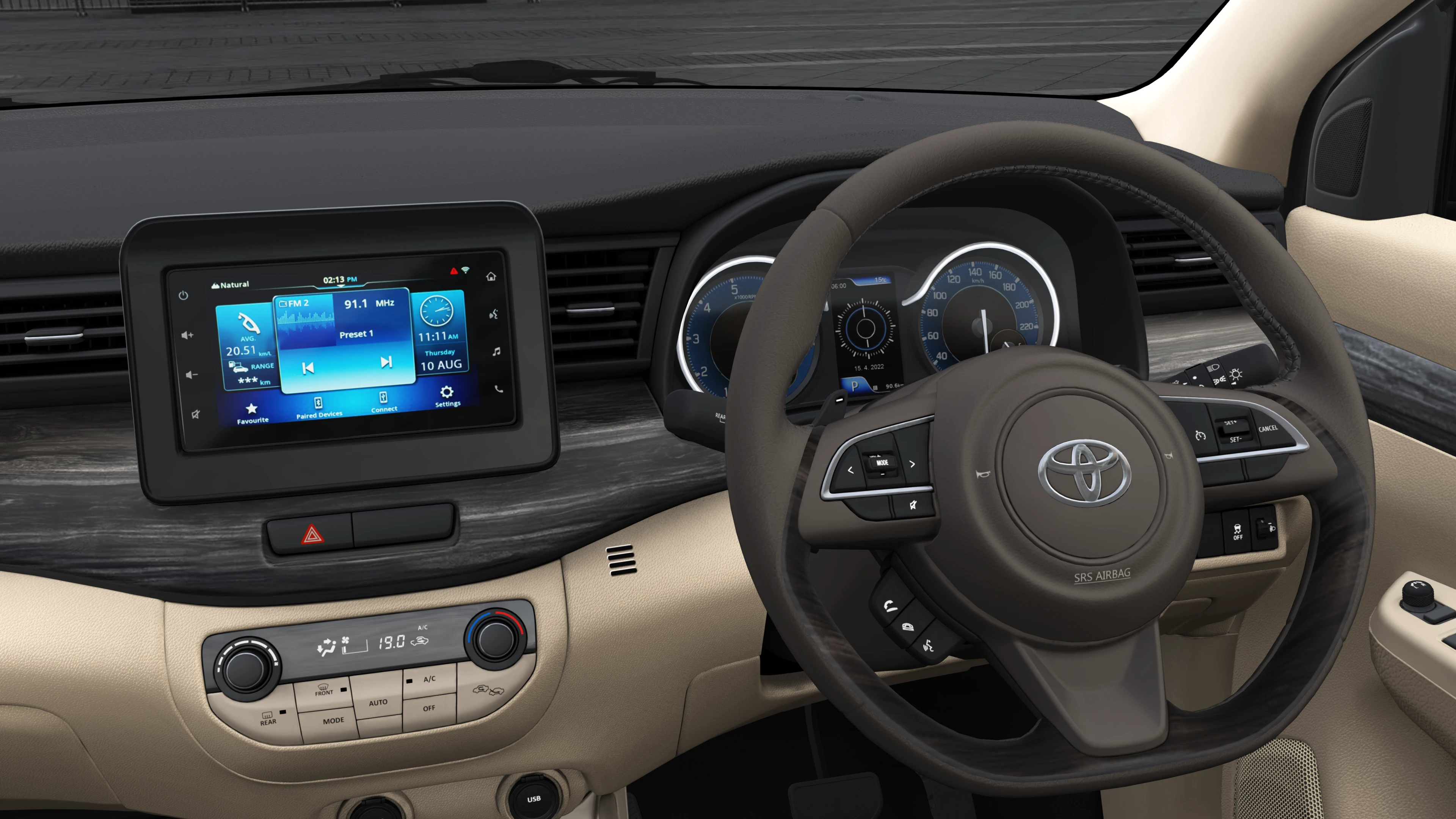 Instrument Cluster and Steering Wheel