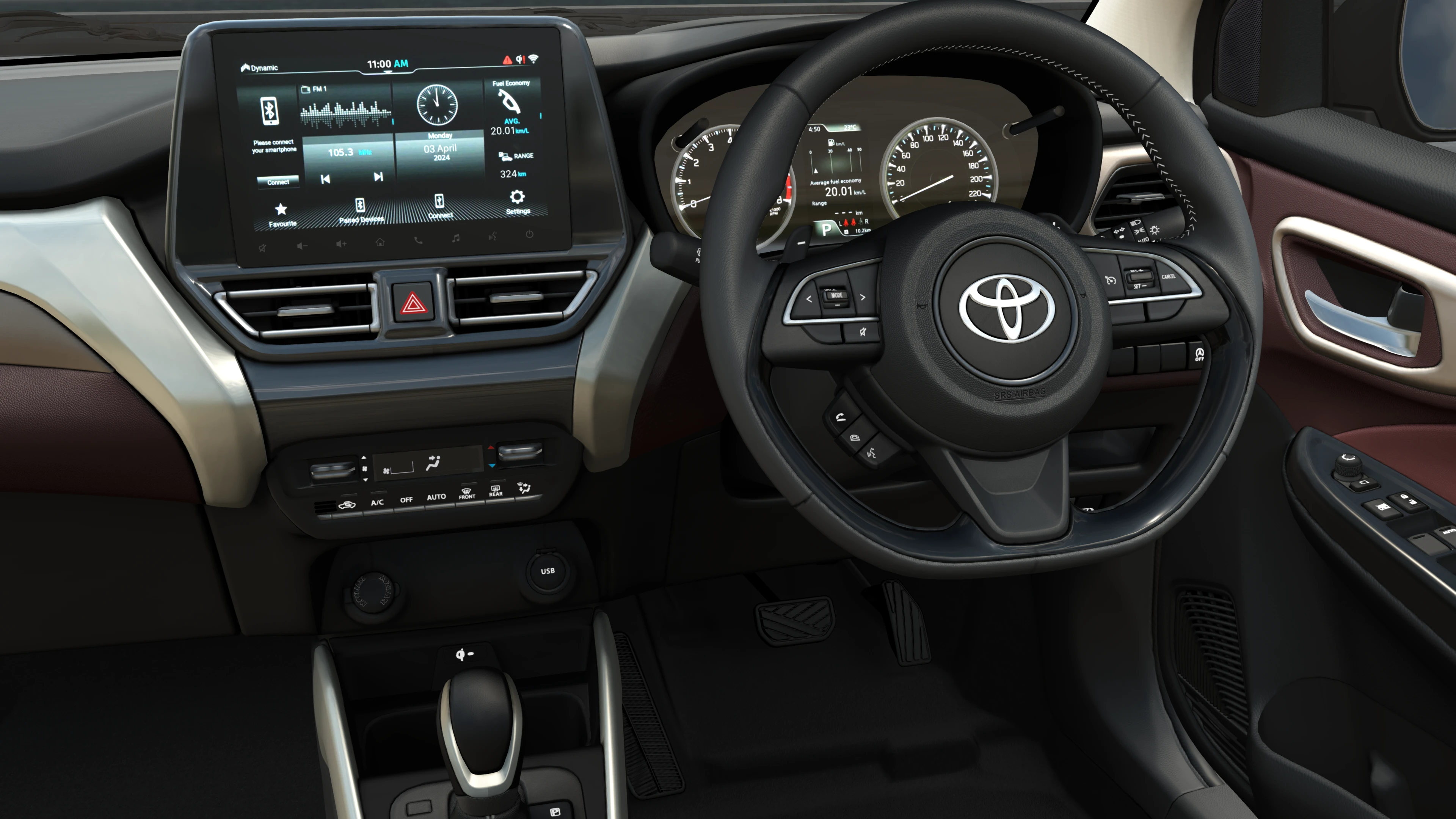 Touchscreen and Steering Wheel