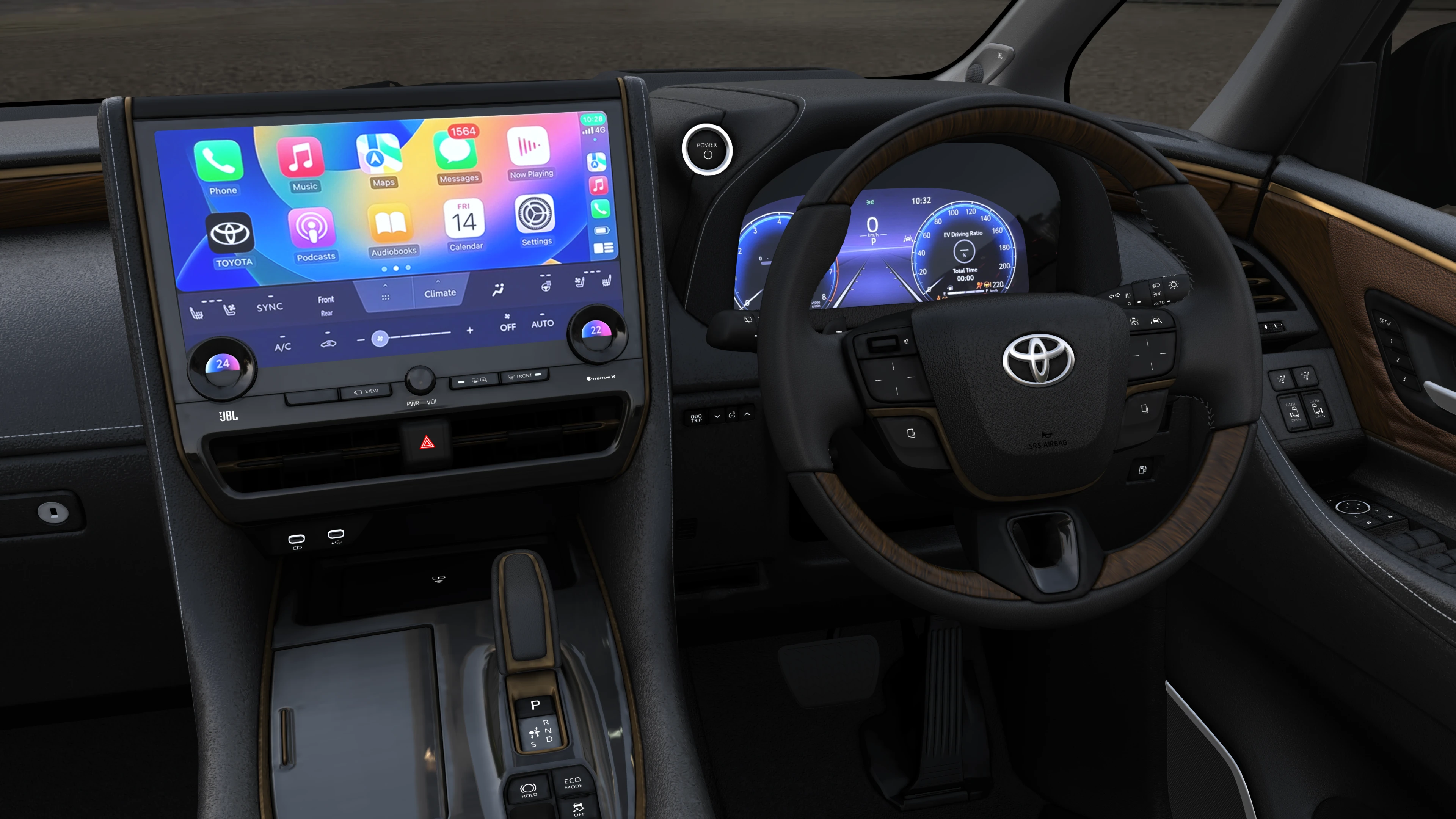 Touchscreen, Cluster and Steering Wheel