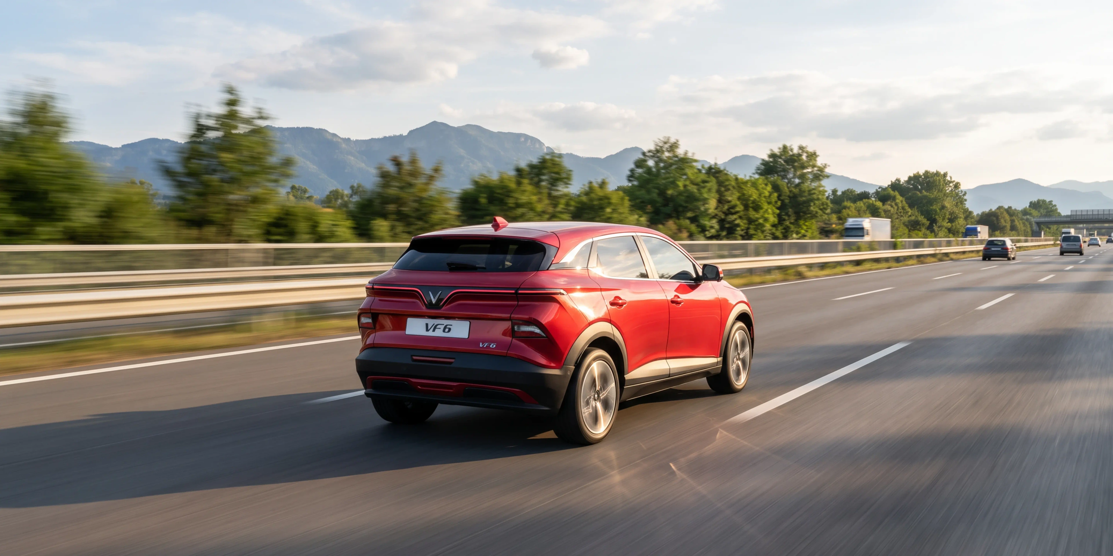 Rear Right Three-Quarter View (Driving)