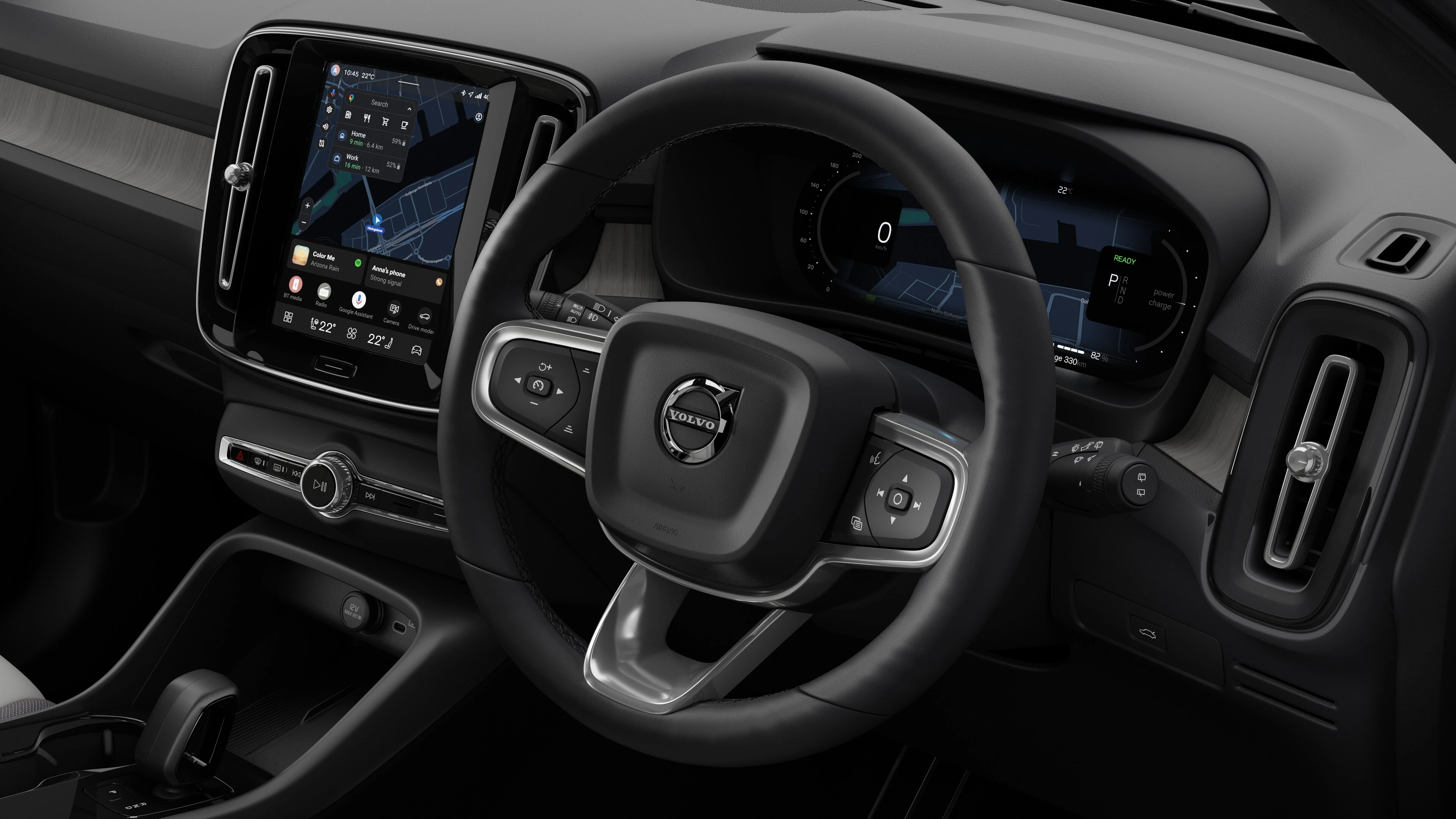 Steering Wheel and Touchscreen