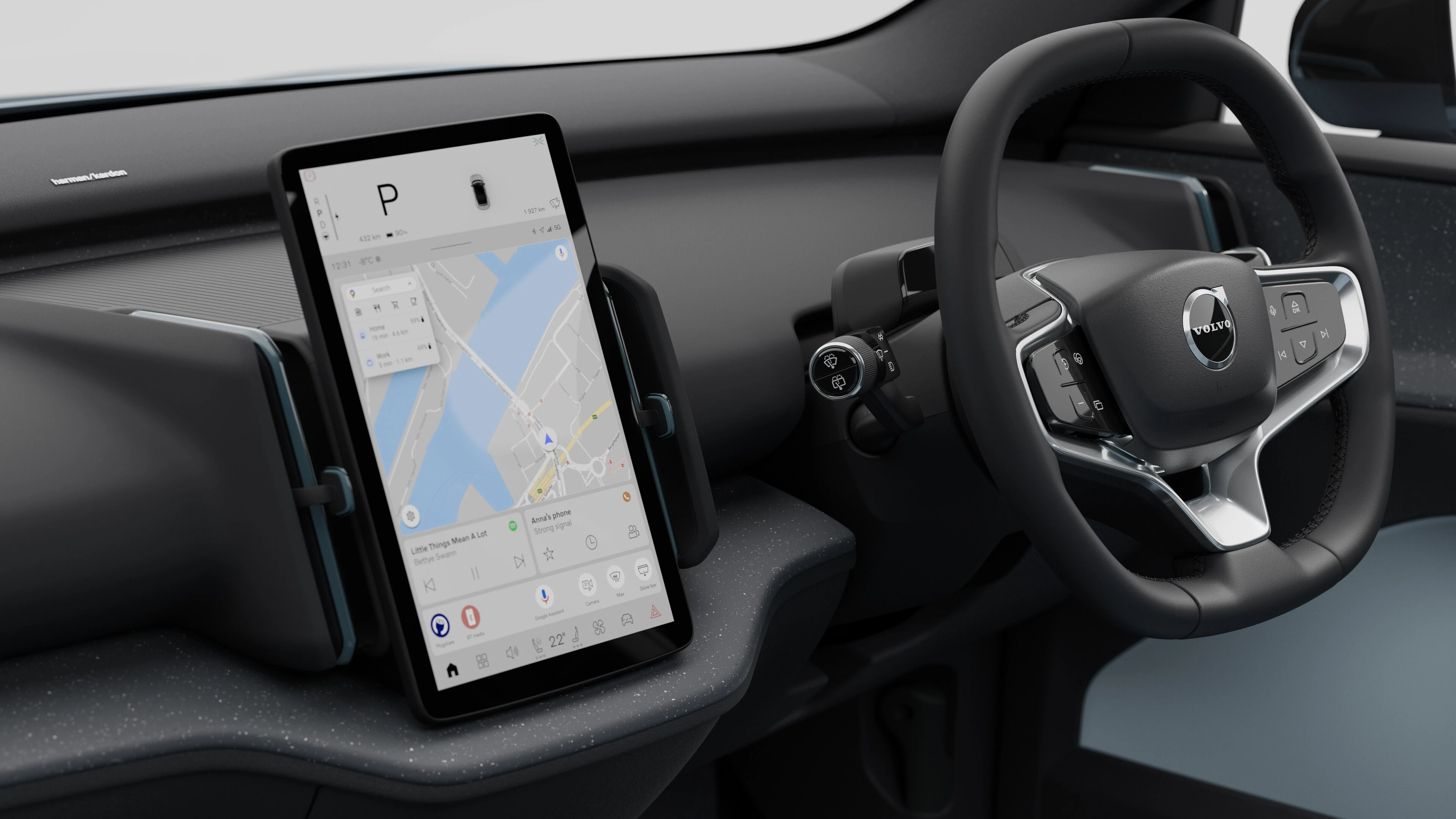Steering Wheel and Touchscreen