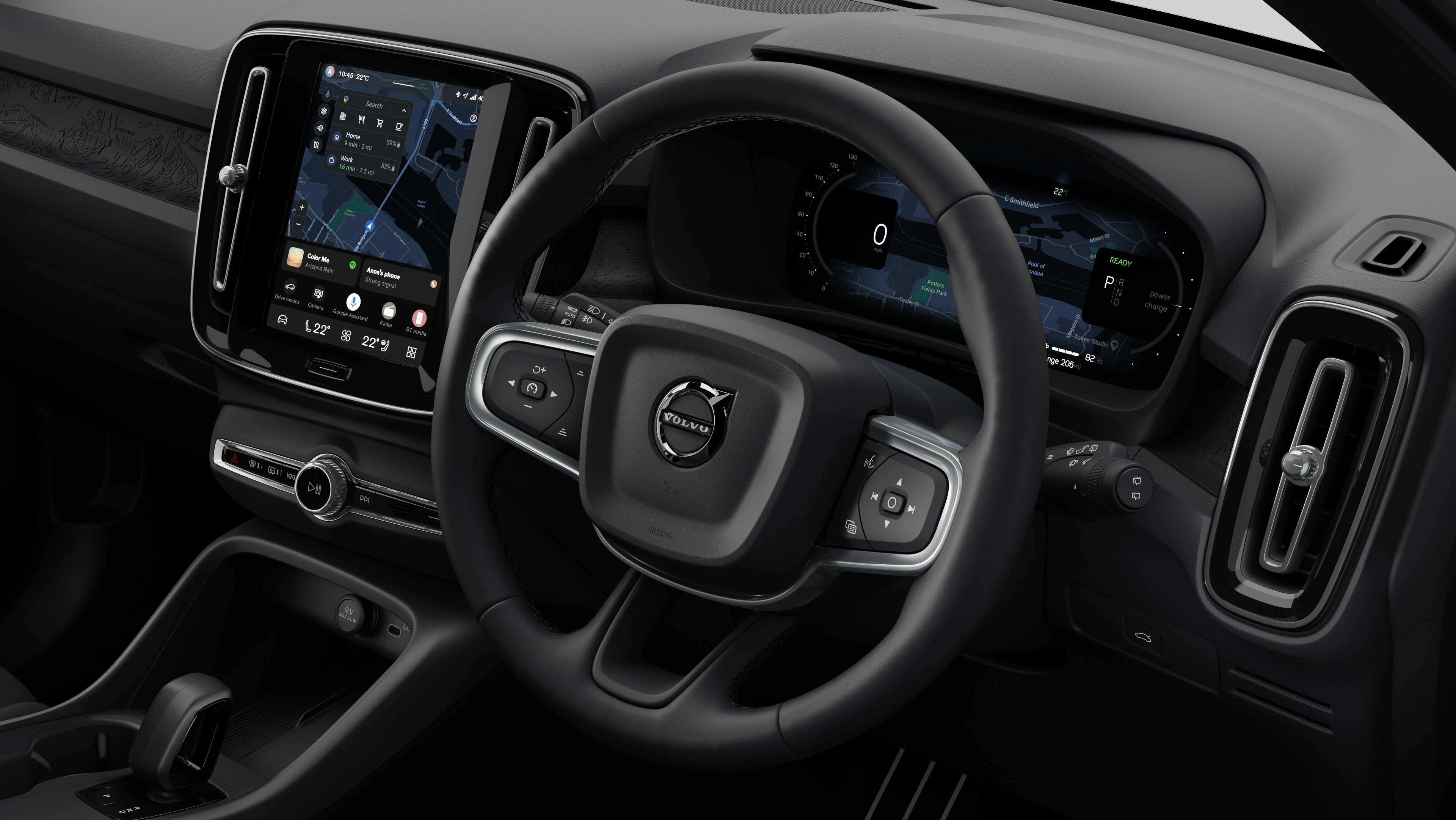 Steering Wheel and Touchscreen