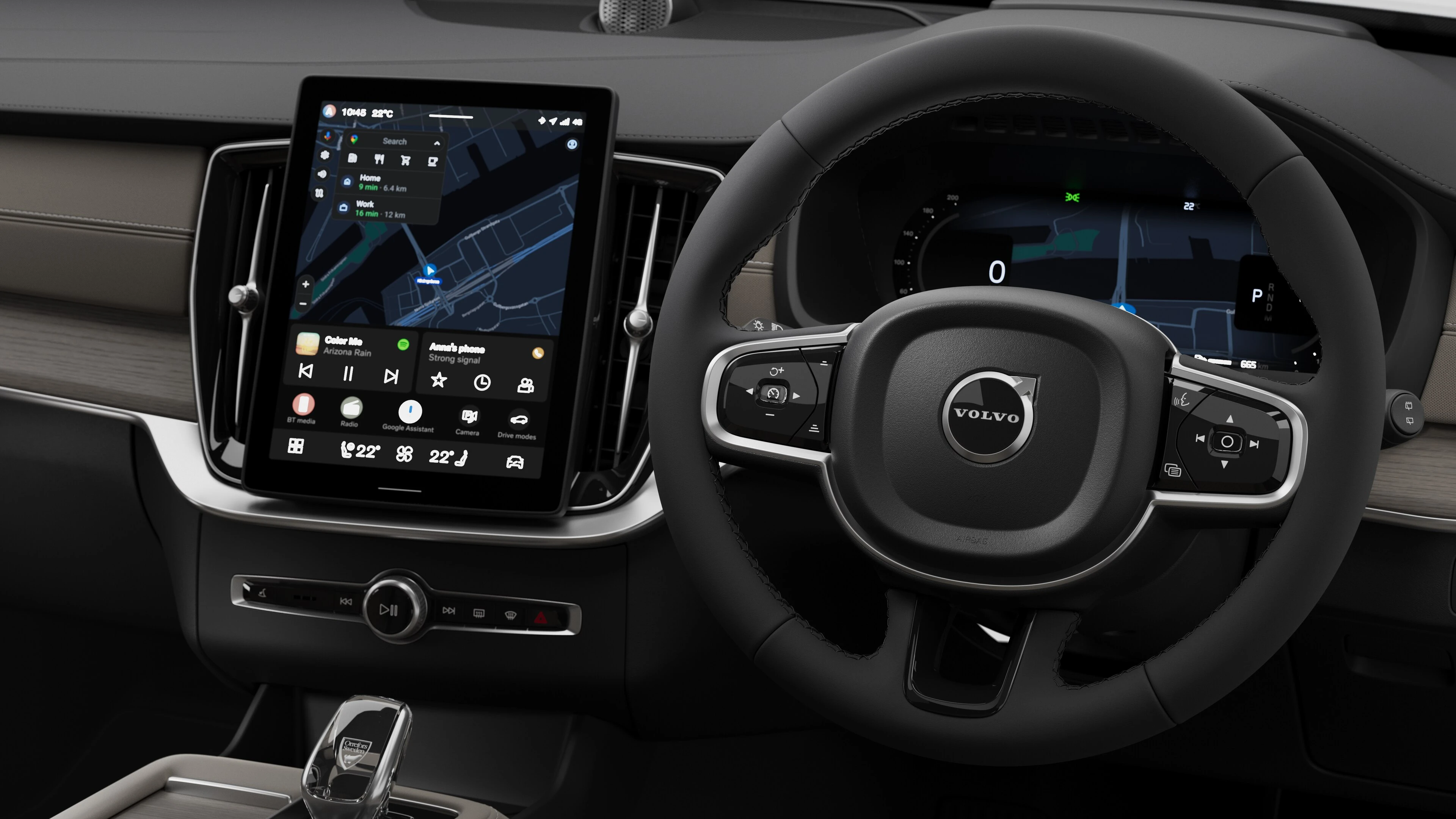 Steering Wheel and Touchscreen